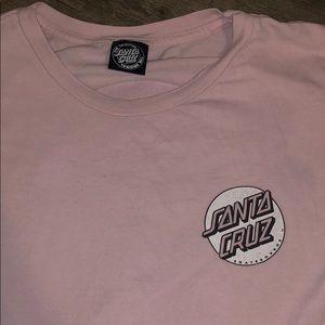 SANTA CRUZ pink t-shirt
